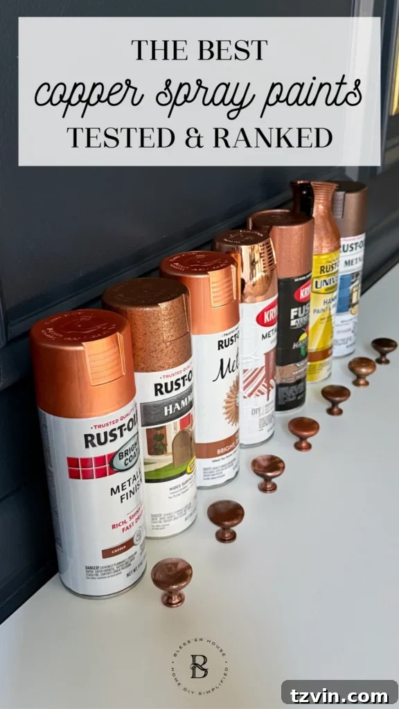 Copper Spray Paints Compared to Real Copper: Ranked 2 realistic best copper spray paints ranked