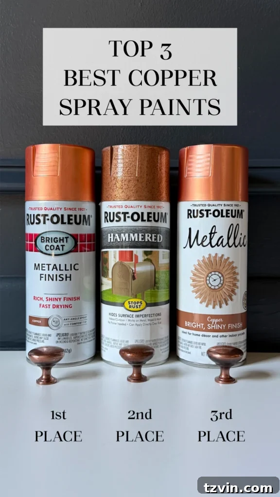 Copper Spray Paints Compared to Real Copper: Ranked 3 realistic best copper spray paints ranked