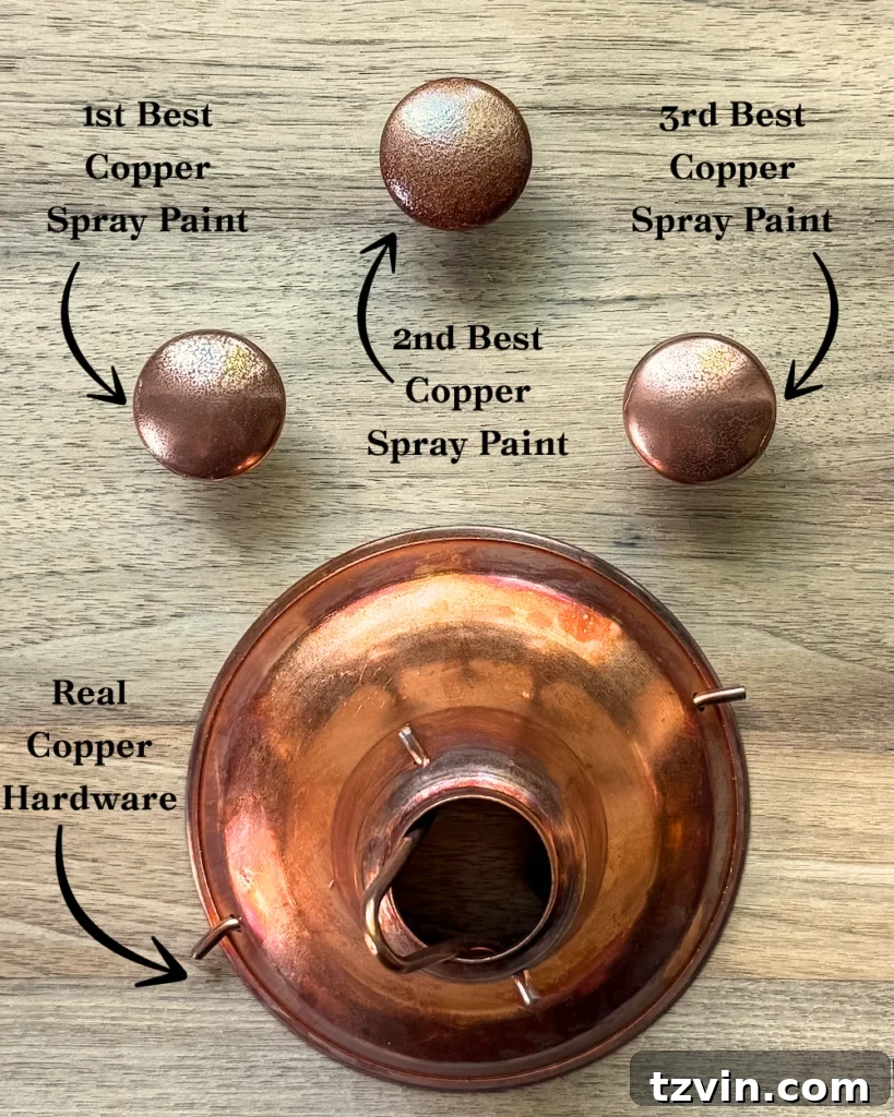 Copper Spray Paints Compared to Real Copper: Ranked 5 realistic best copper spray paints ranked