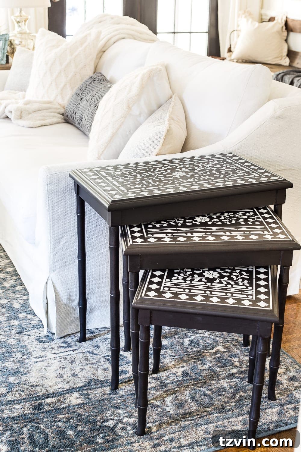 12 Furniture Upgrades That Make Your Pieces Look Expensive 26 faux bone inlay table